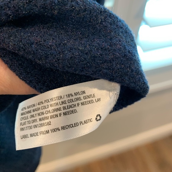 ISABEL MATERNITY Navy Blue Sleeve Tie Sweater - Picture 4 of 5